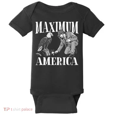 Maximum America Patriotic Bald Eagle Baby Bodysuit