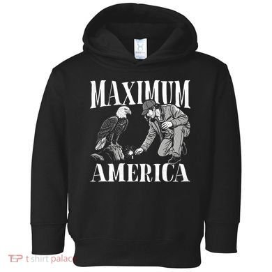 Maximum America Patriotic Bald Eagle Toddler Hoodie