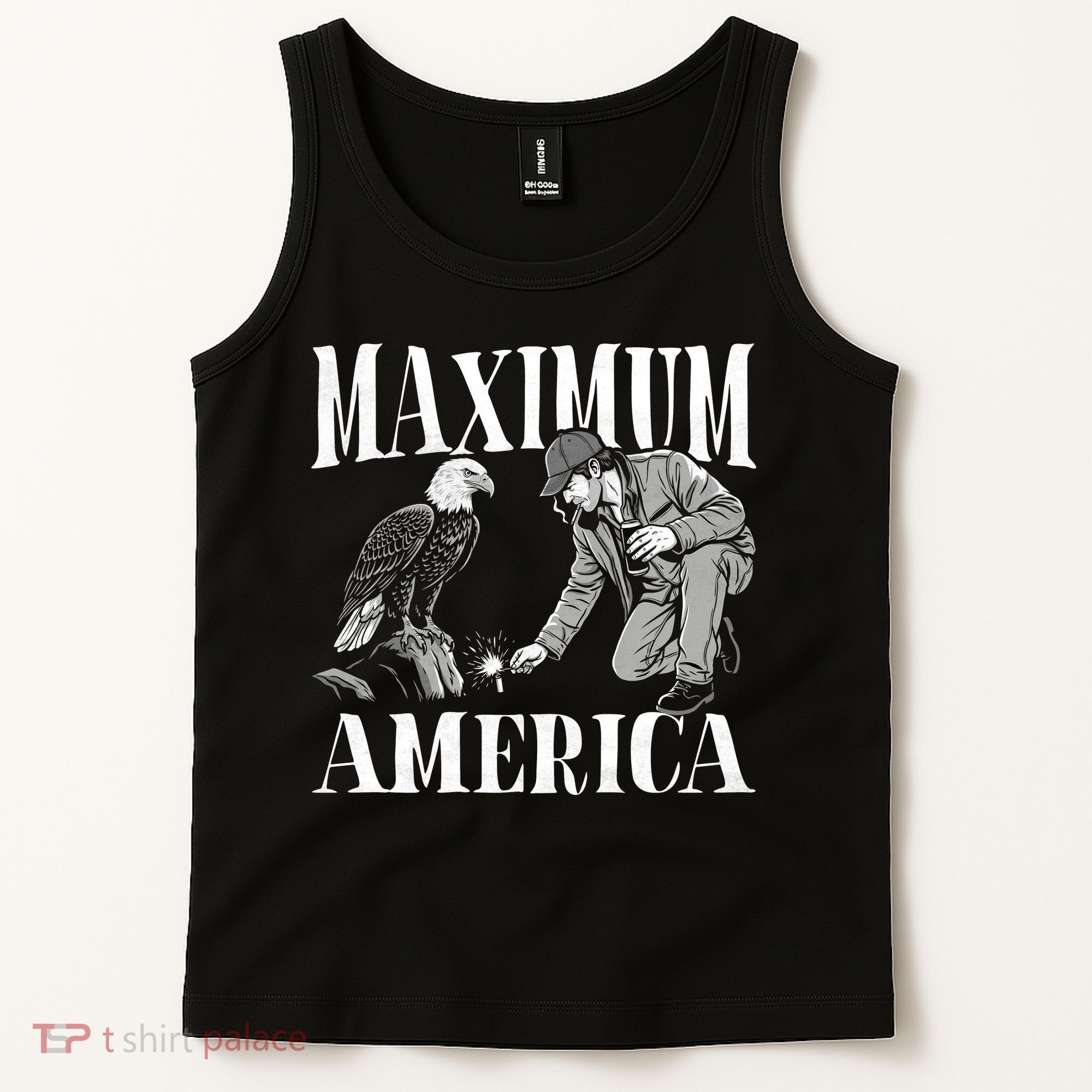 Maximum America Patriotic Bald Eagle Tank Top