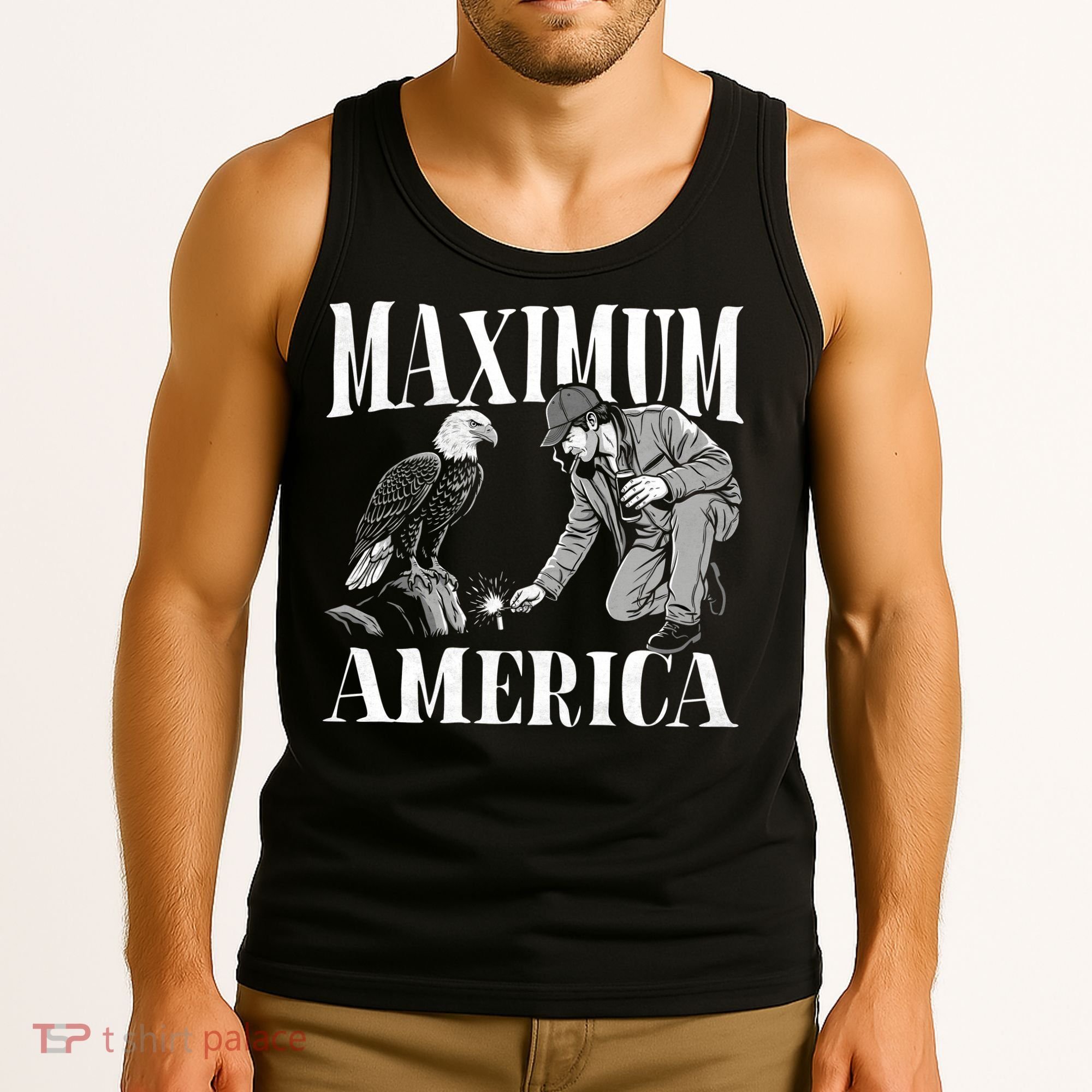 Maximum America Patriotic Bald Eagle Tank Top