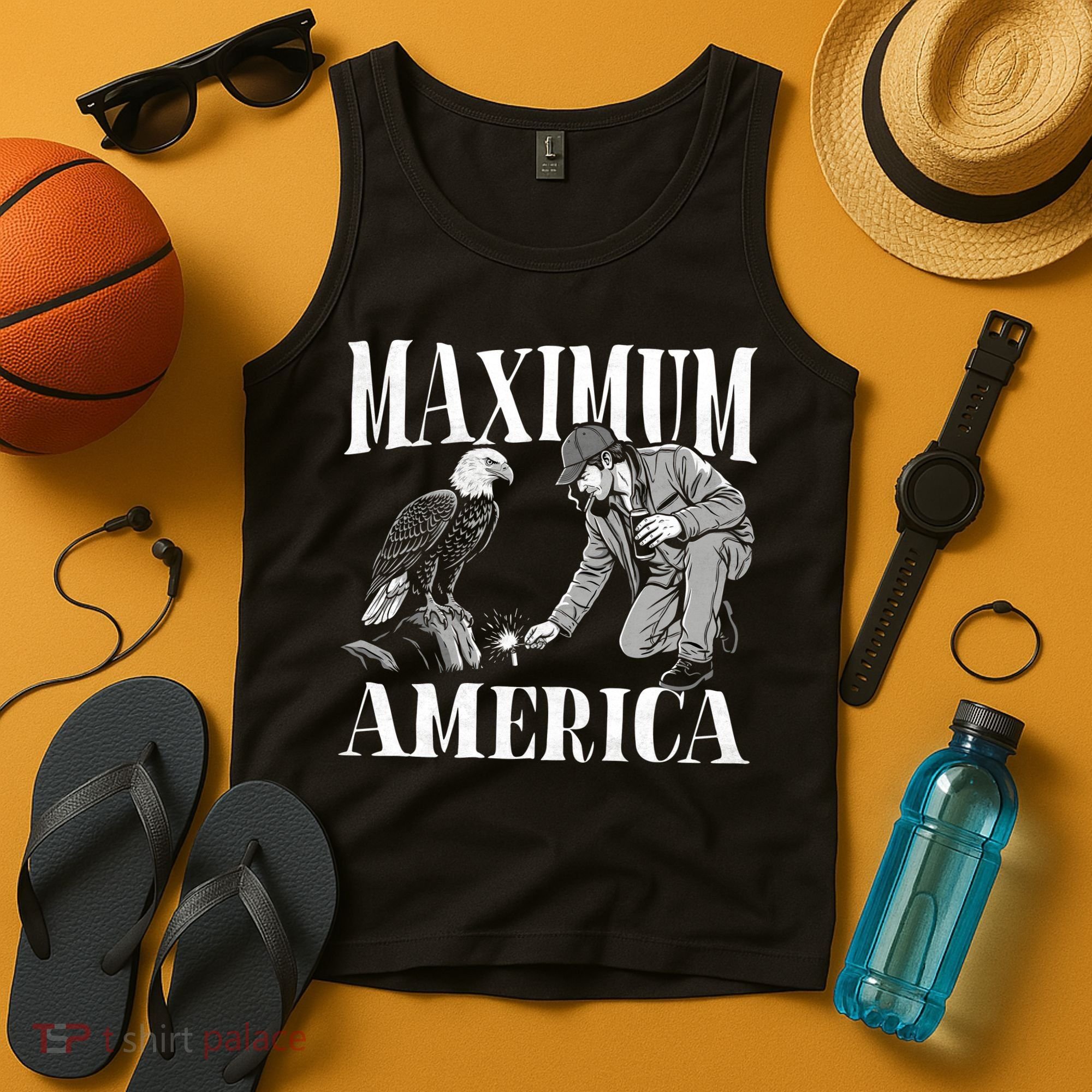 Maximum America Patriotic Bald Eagle Tank Top