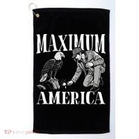 Maximum America Patriotic Bald Eagle Golf Towel thumb 0