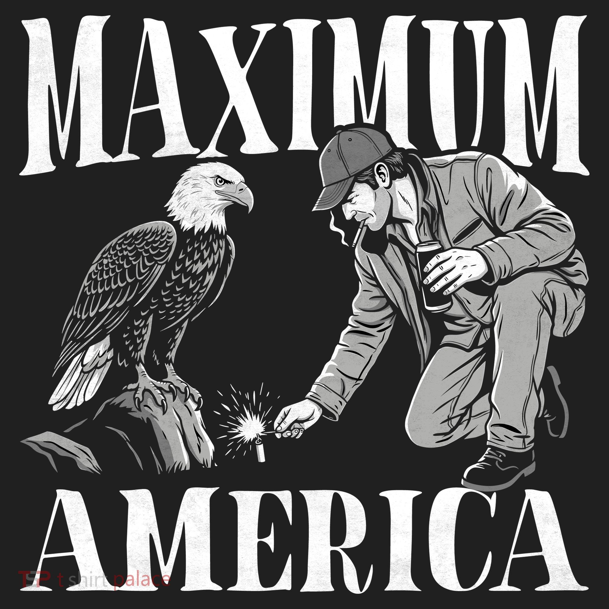 Maximum America Patriotic Bald Eagle Golf Towel