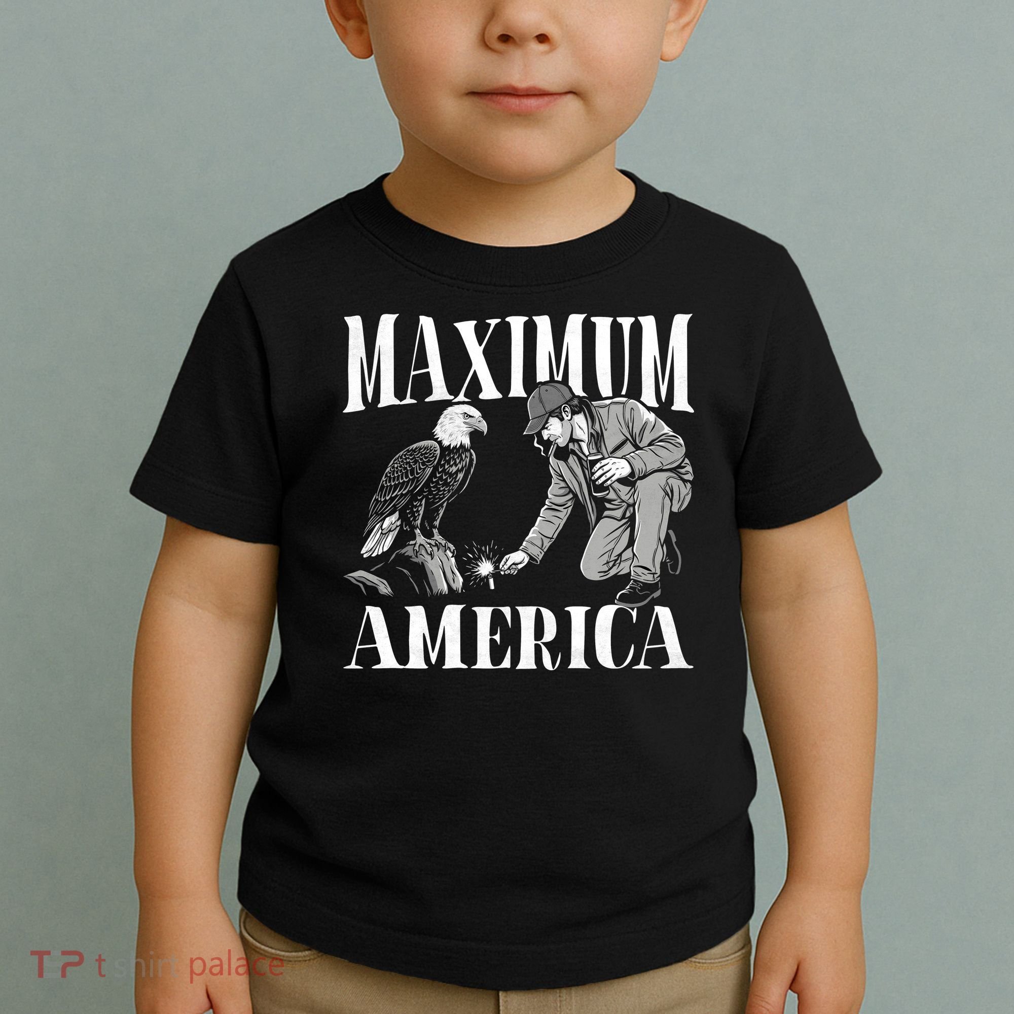 Maximum America Patriotic Bald Eagle Toddler T-Shirt