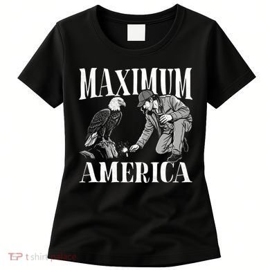 Maximum America Patriotic Bald Eagle Women's T-Shirt