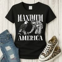 Maximum America Patriotic Bald Eagle Women's T-Shirt thumb 3