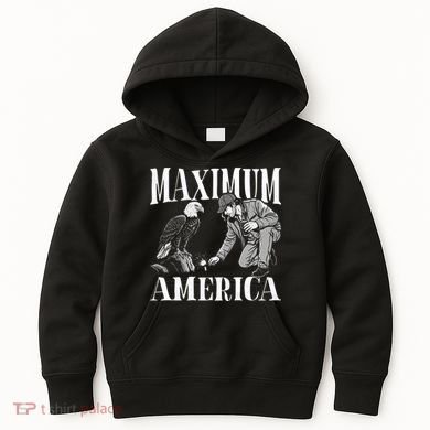 Maximum America Patriotic Bald Eagle Kids Hoodie