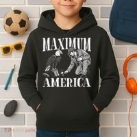 Maximum America Patriotic Bald Eagle Kids Hoodie thumb 2