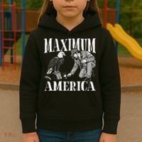 Maximum America Patriotic Bald Eagle Kids Hoodie thumb 3