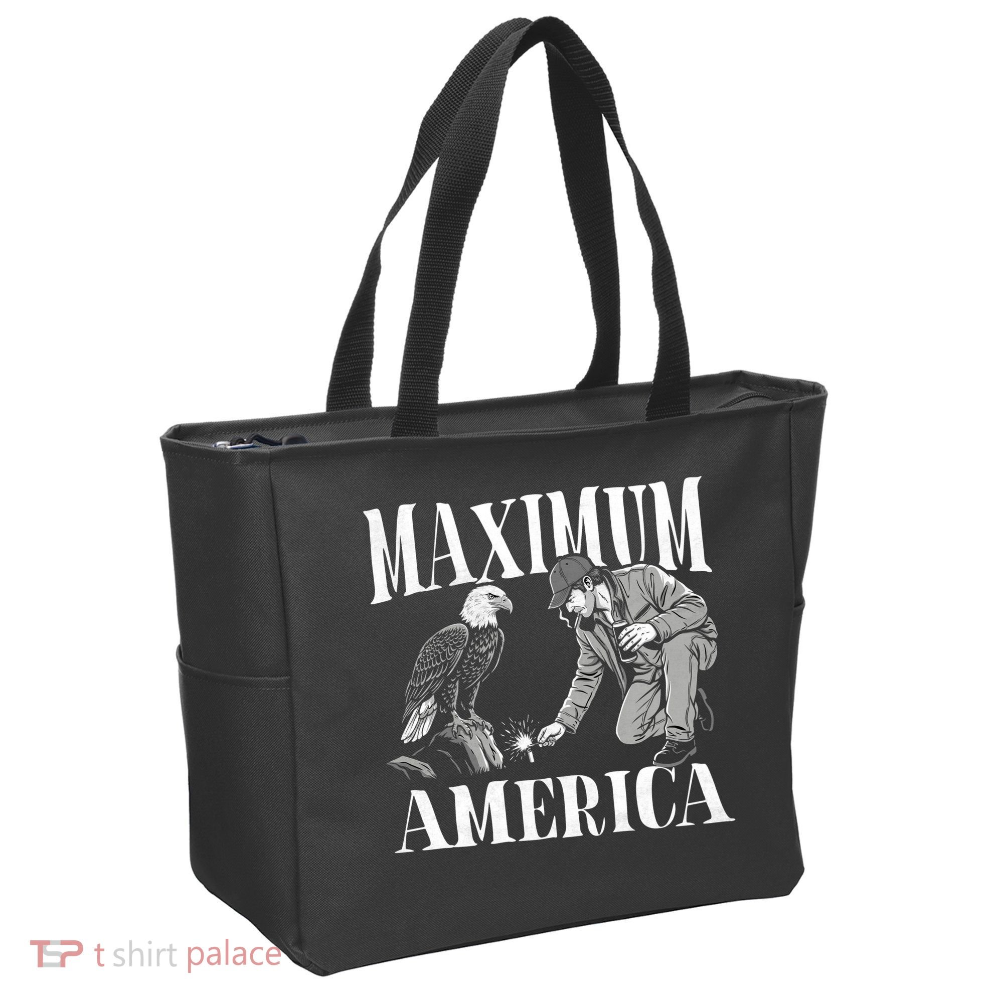 Maximum America Patriotic Bald Eagle Tote Bag