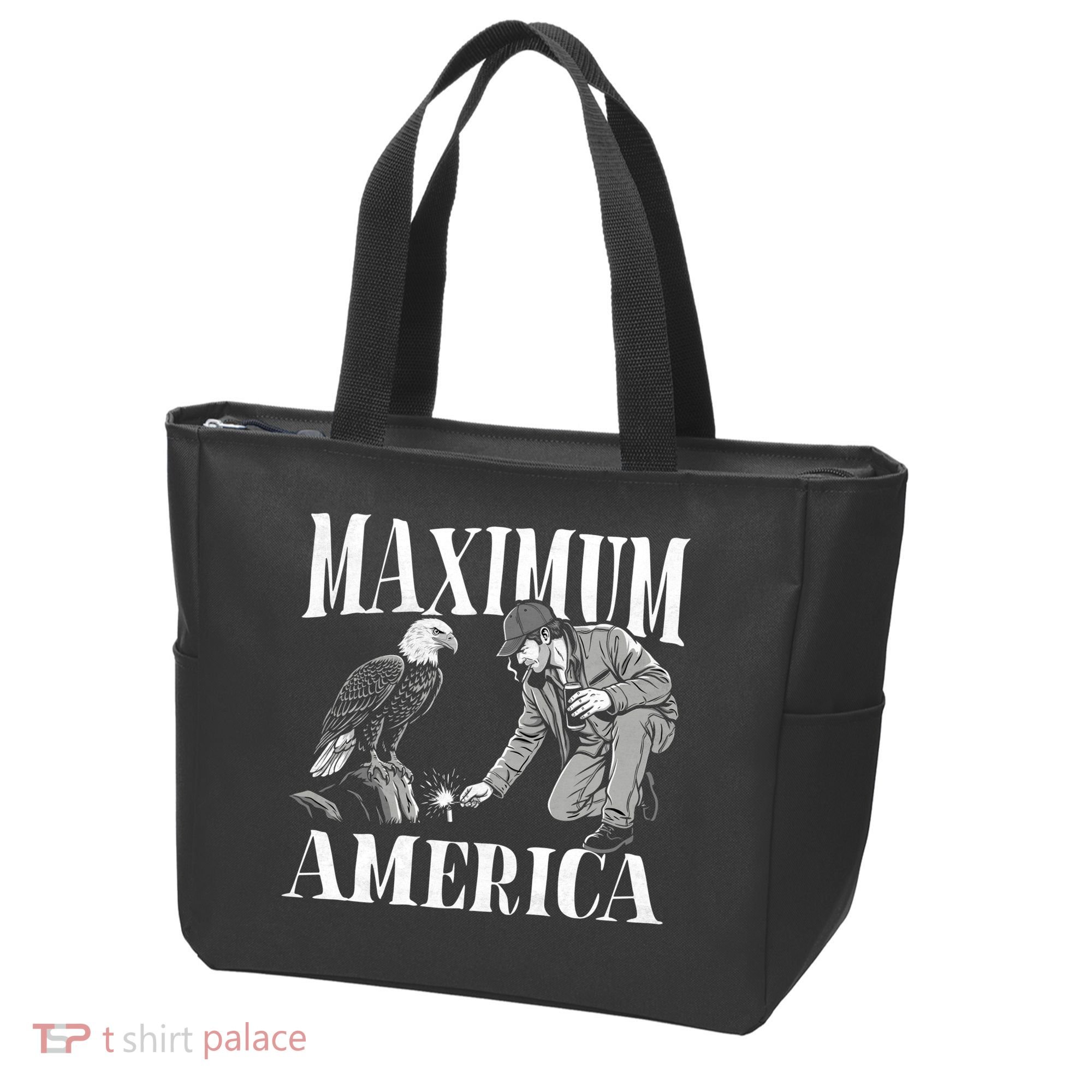 Maximum America Patriotic Bald Eagle Tote Bag