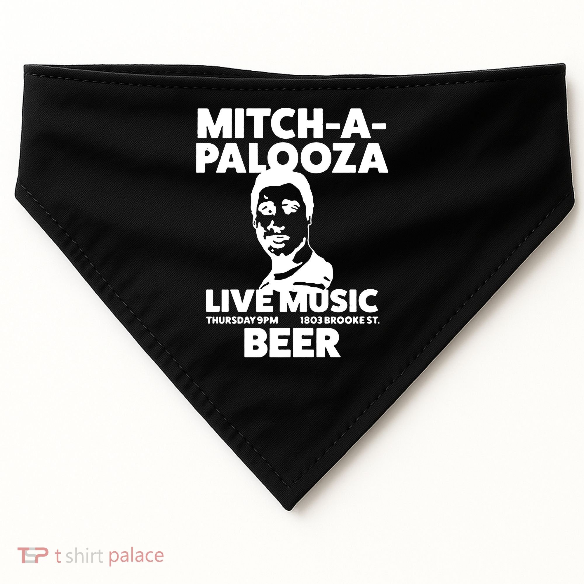 Mitch A Palooza Funny Movie USA-Made Doggie Bandana