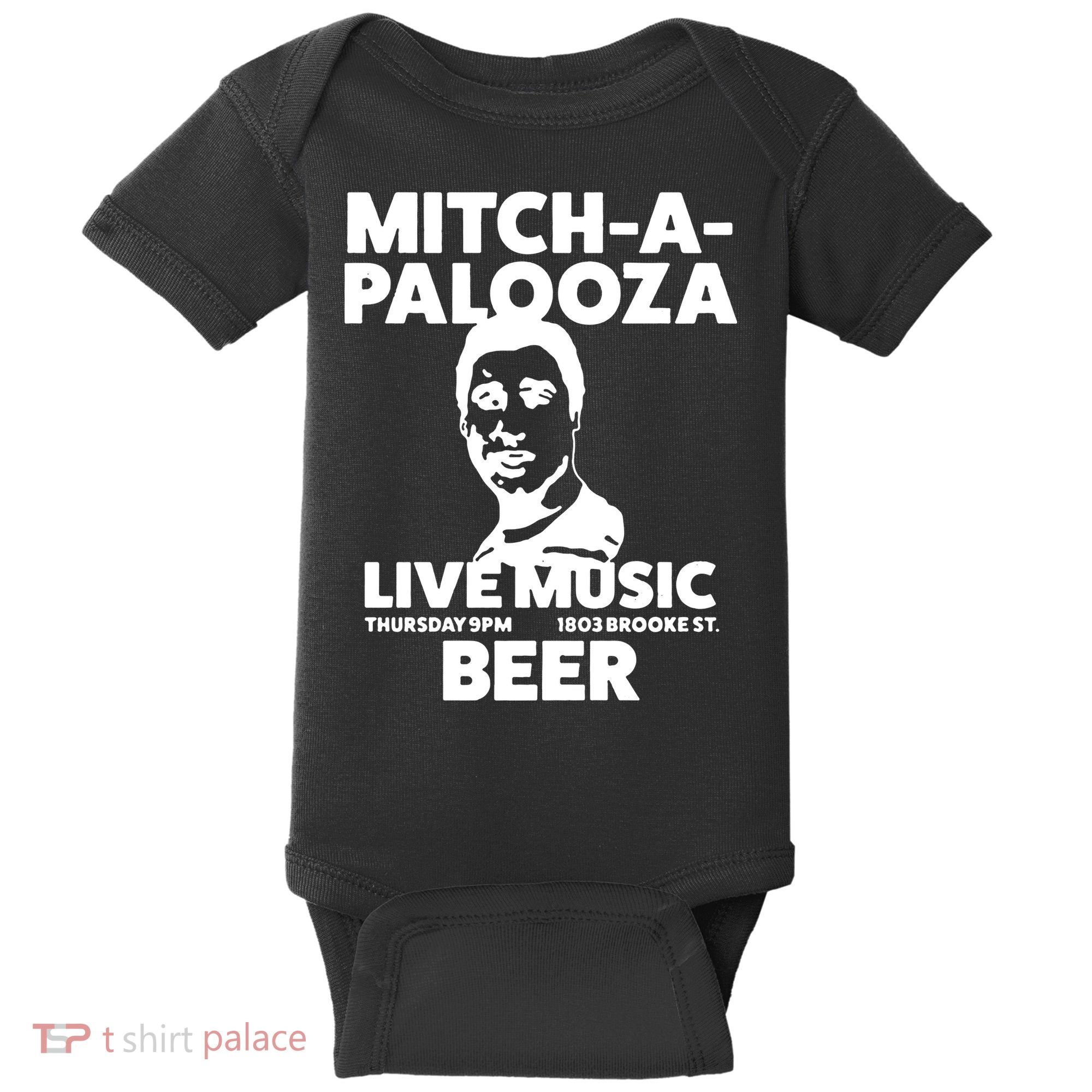 Mitch A Palooza Funny Movie Baby Bodysuit