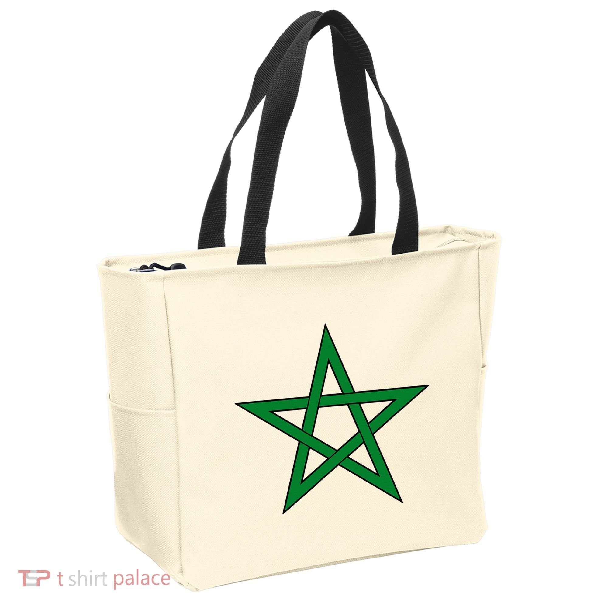 Moorish American Proud Moors Moorish Moroccan Flag Amexem Tote Bag