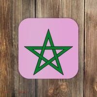 Moorish American Proud Moors Moorish Moroccan Flag Amexem Coaster thumb 0