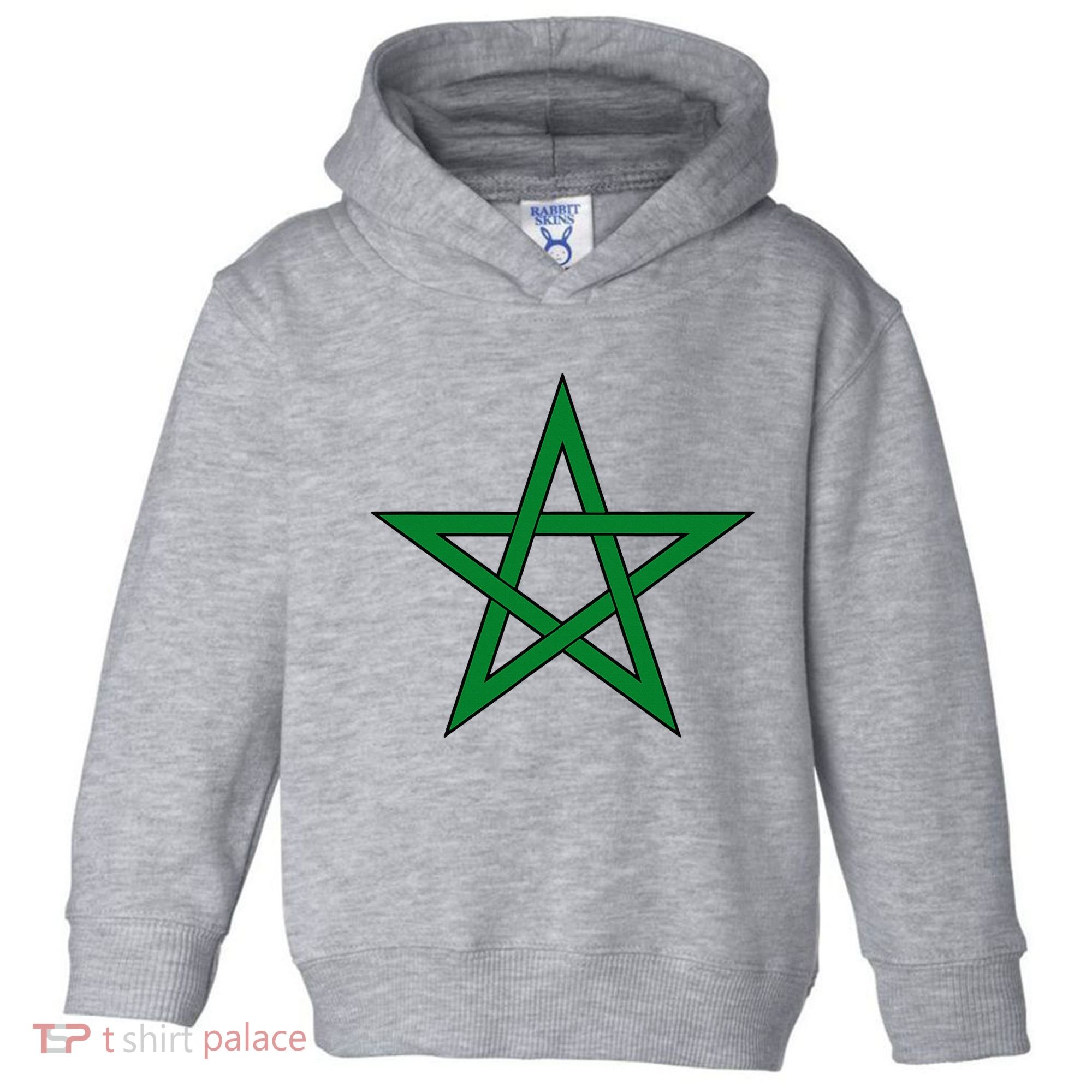 Moorish American Proud Moors Moorish Moroccan Flag Amexem Toddler Hoodie