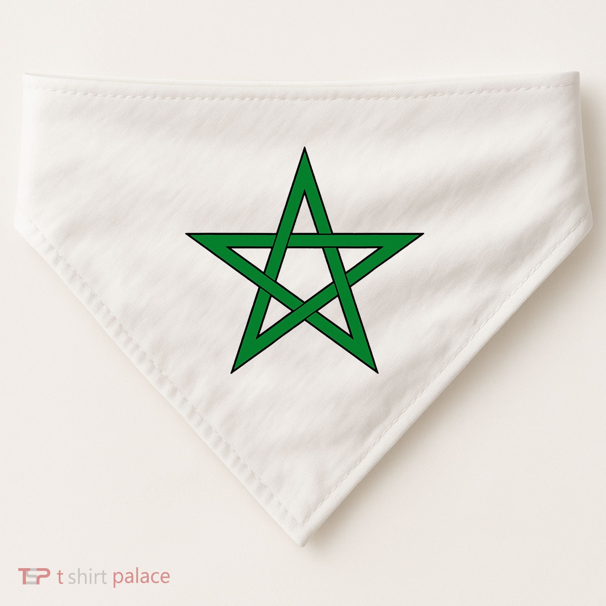 Moorish American Proud Moors Moorish Moroccan Flag Amexem USA-Made Doggie Bandana