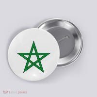 Moorish American Proud Moors Moorish Moroccan Flag Amexem Button thumb 0