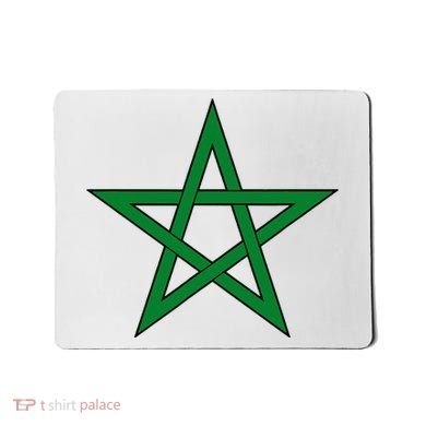 Moorish American Proud Moors Moorish Moroccan Flag Amexem Mousepad