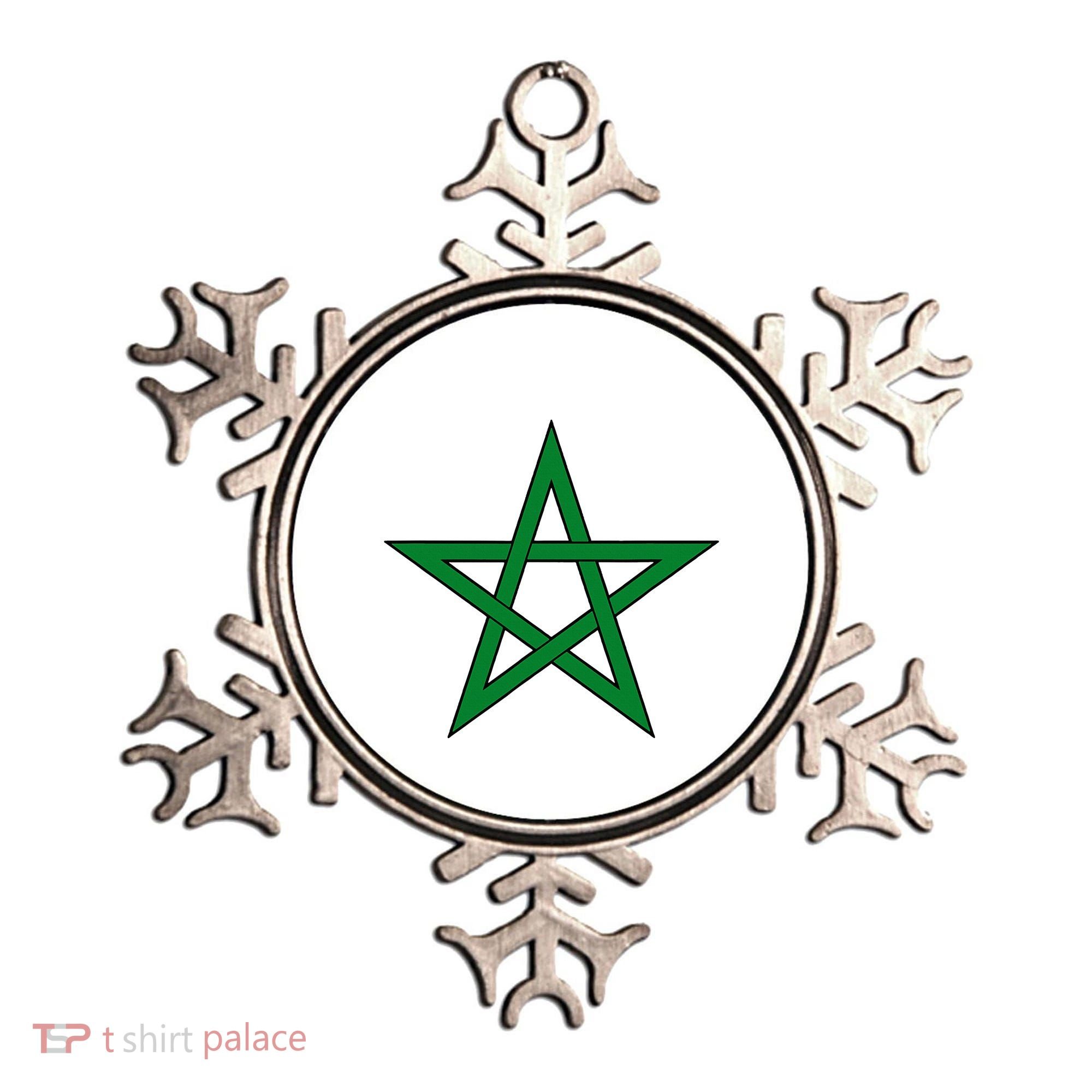 Moorish American Proud Moors Moorish Moroccan Flag Amexem Ornament