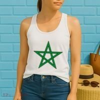 Moorish American Proud Moors Moorish Moroccan Flag Amexem Women's Tank Top thumb 2