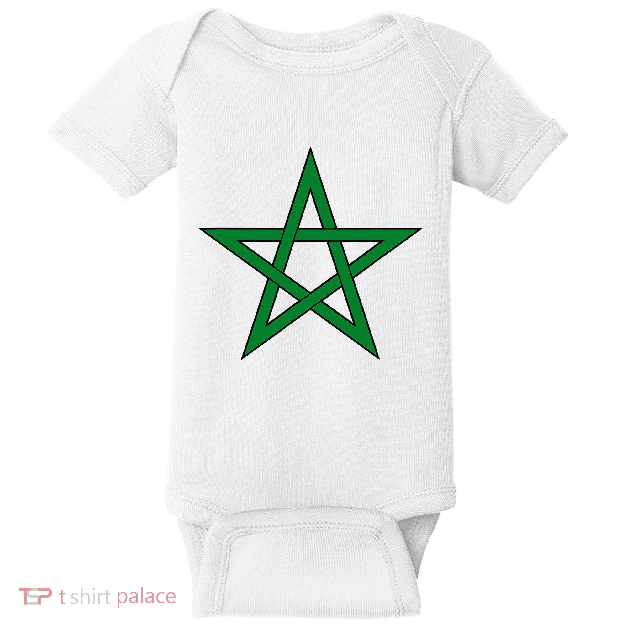 Moorish American Proud Moors Moorish Moroccan Flag Amexem Baby Bodysuit