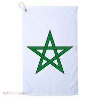 Moorish American Proud Moors Moorish Moroccan Flag Amexem Golf Towel thumb 0
