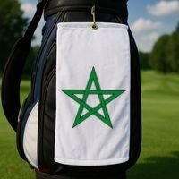 Moorish American Proud Moors Moorish Moroccan Flag Amexem Golf Towel thumb 2