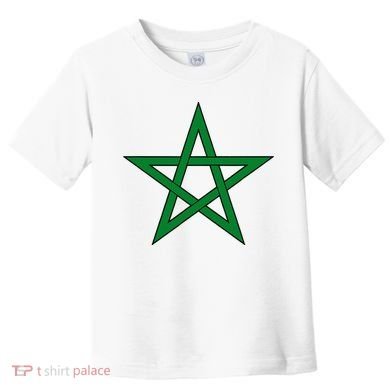 Moorish American Proud Moors Moorish Moroccan Flag Amexem Toddler T-Shirt