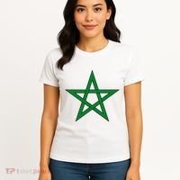 Moorish American Proud Moors Moorish Moroccan Flag Amexem Women's T-Shirt thumb 4