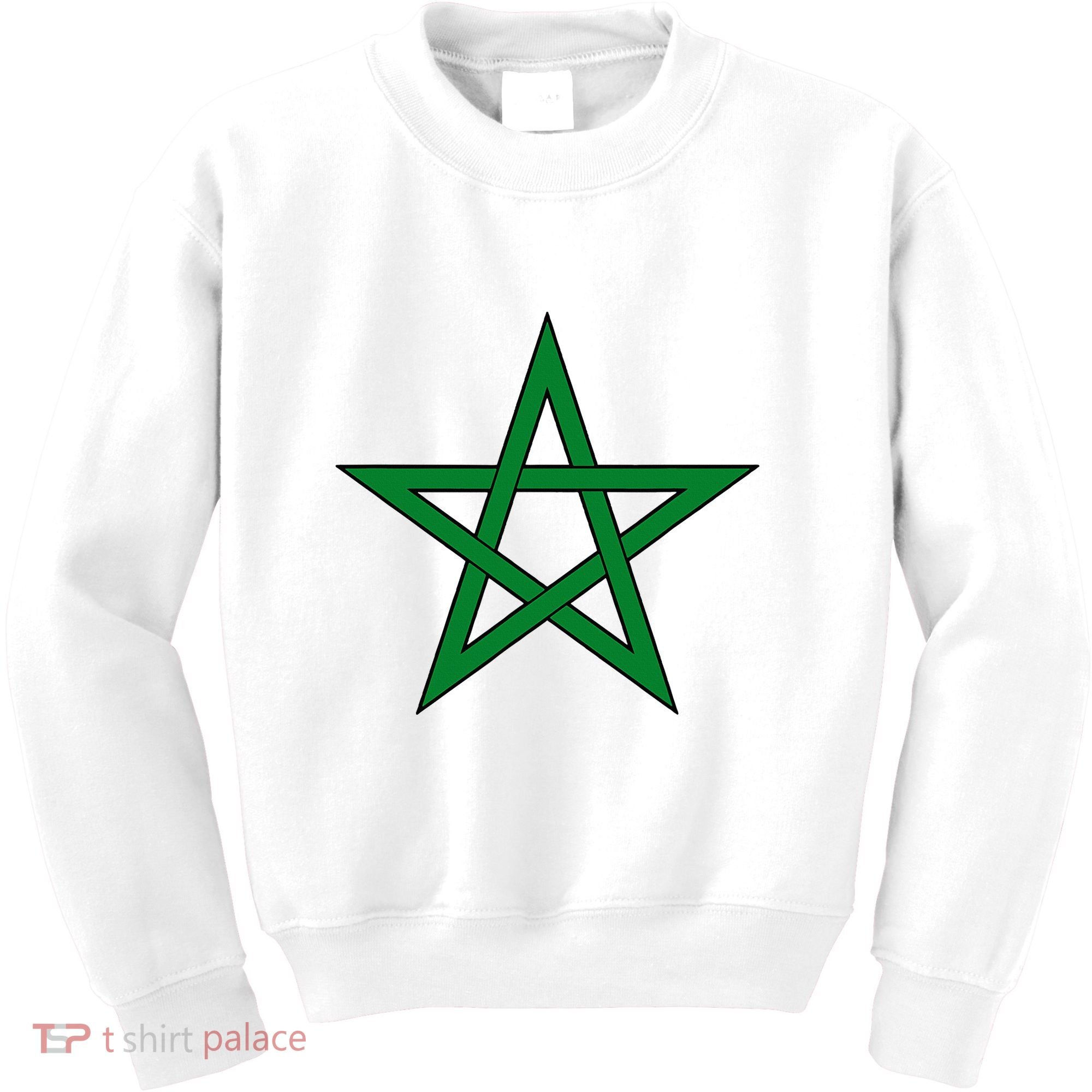 Moorish American Proud Moors Moorish Moroccan Flag Amexem Kids Sweatshirt