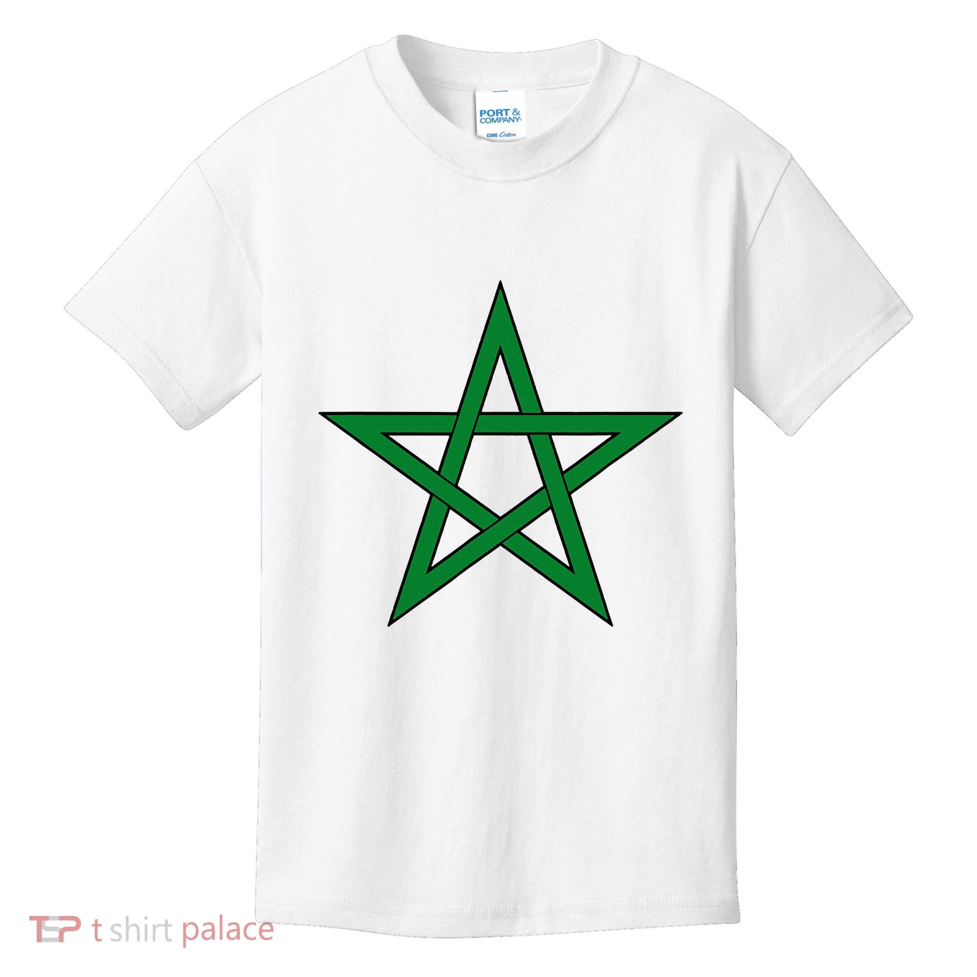 Moorish American Proud Moors Moorish Moroccan Flag Amexem Kids T-Shirt