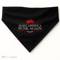 Make America Punk Again Anti Trump Rock Gift Idea USA-Made Doggie Bandana thumb 0