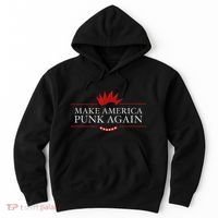 Make America Punk Again Anti Trump Rock Gift Idea Hoodie thumb 0