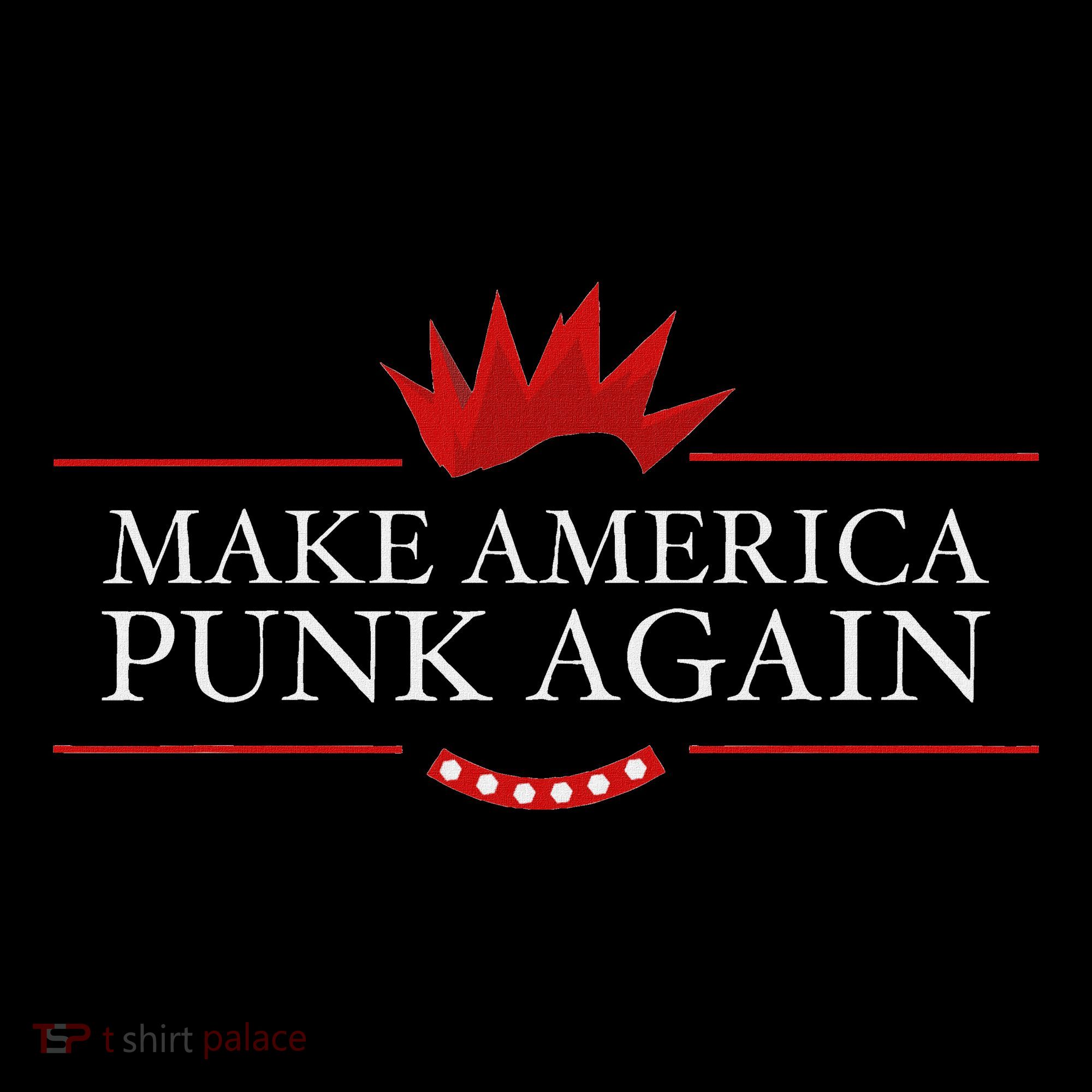 Make America Punk Again Anti Trump Rock Gift Idea Hoodie