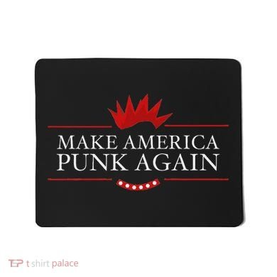 Make America Punk Again Anti Trump Rock Gift Idea Mousepad