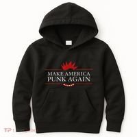 Make America Punk Again Anti Trump Rock Gift Idea Kids Hoodie thumb 0