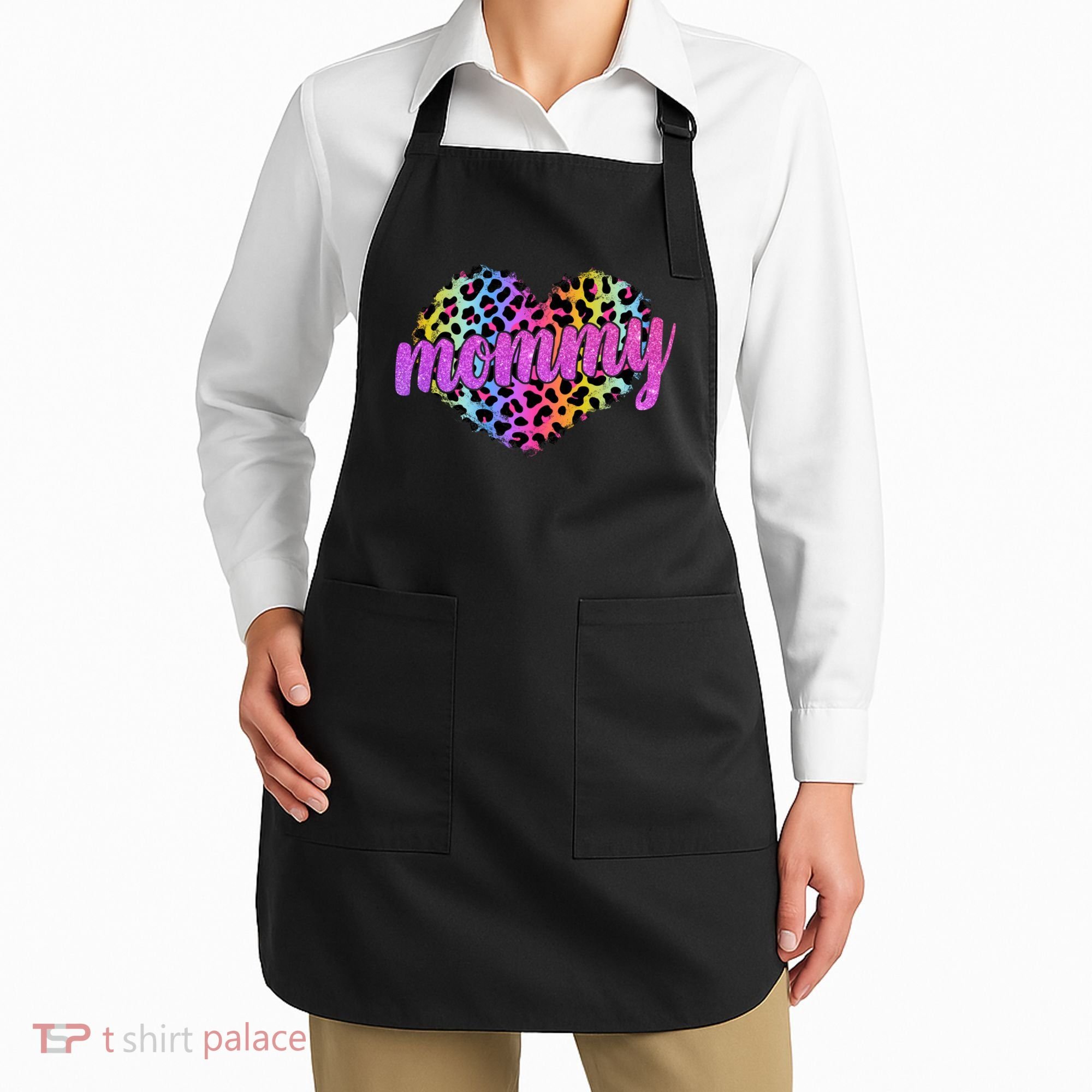 Mommy Animal Print Mothers Day Apron