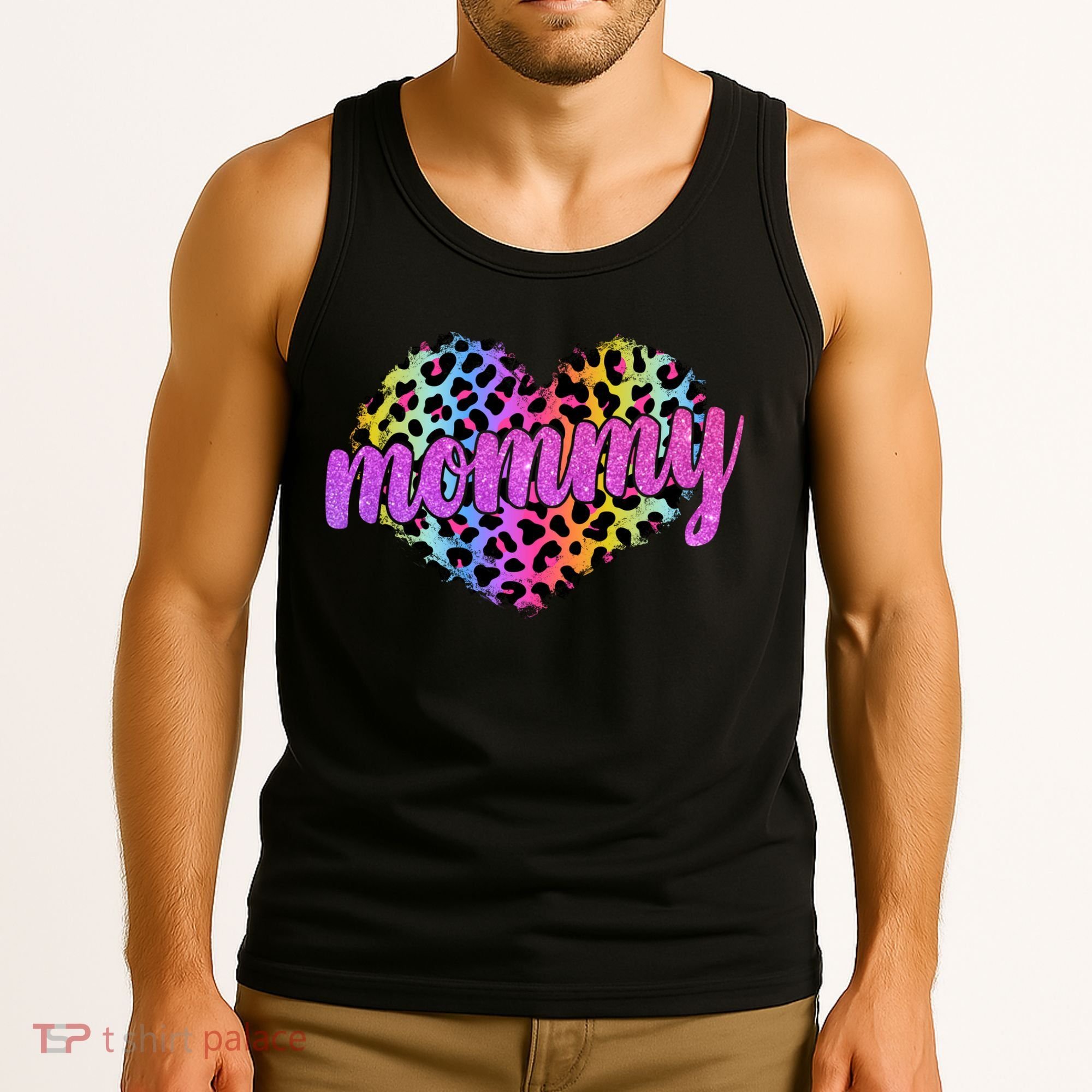 Mommy Animal Print Mothers Day Tank Top
