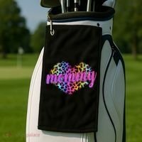 Mommy Animal Print Mothers Day Golf Towel thumb 2