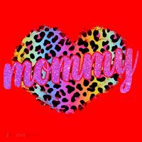 Mommy Animal Print Mothers Day Santa Hat thumb 1