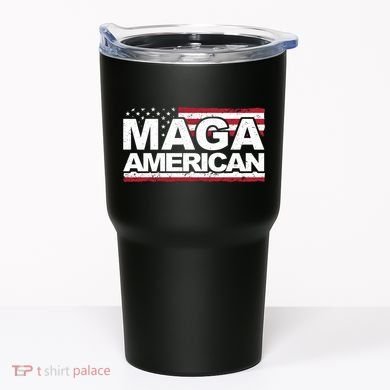Maga American Pro Trump Flag Tumbler