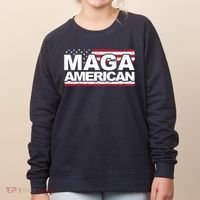 Maga American Pro Trump Flag Women's Sweatshirt thumb 0
