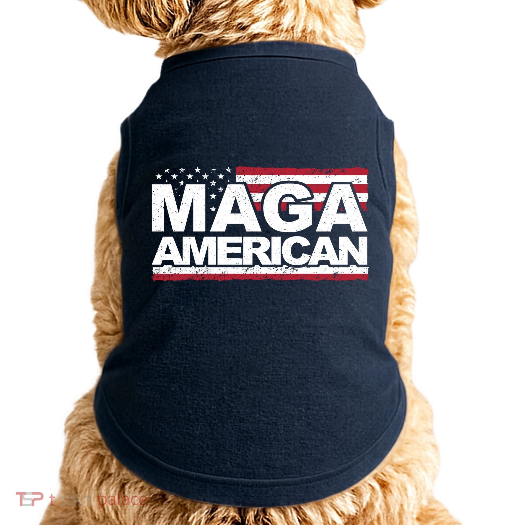 Maga American Pro Trump Flag Doggie Tank