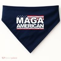 Maga American Pro Trump Flag USA-Made Doggie Bandana thumb 0