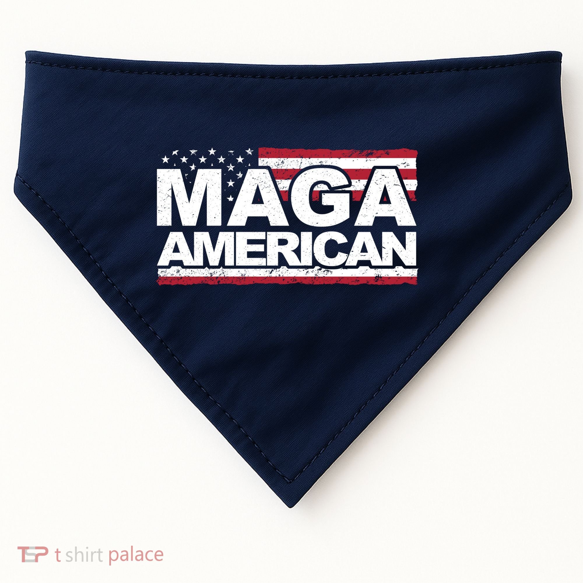 Maga American Pro Trump Flag USA-Made Doggie Bandana