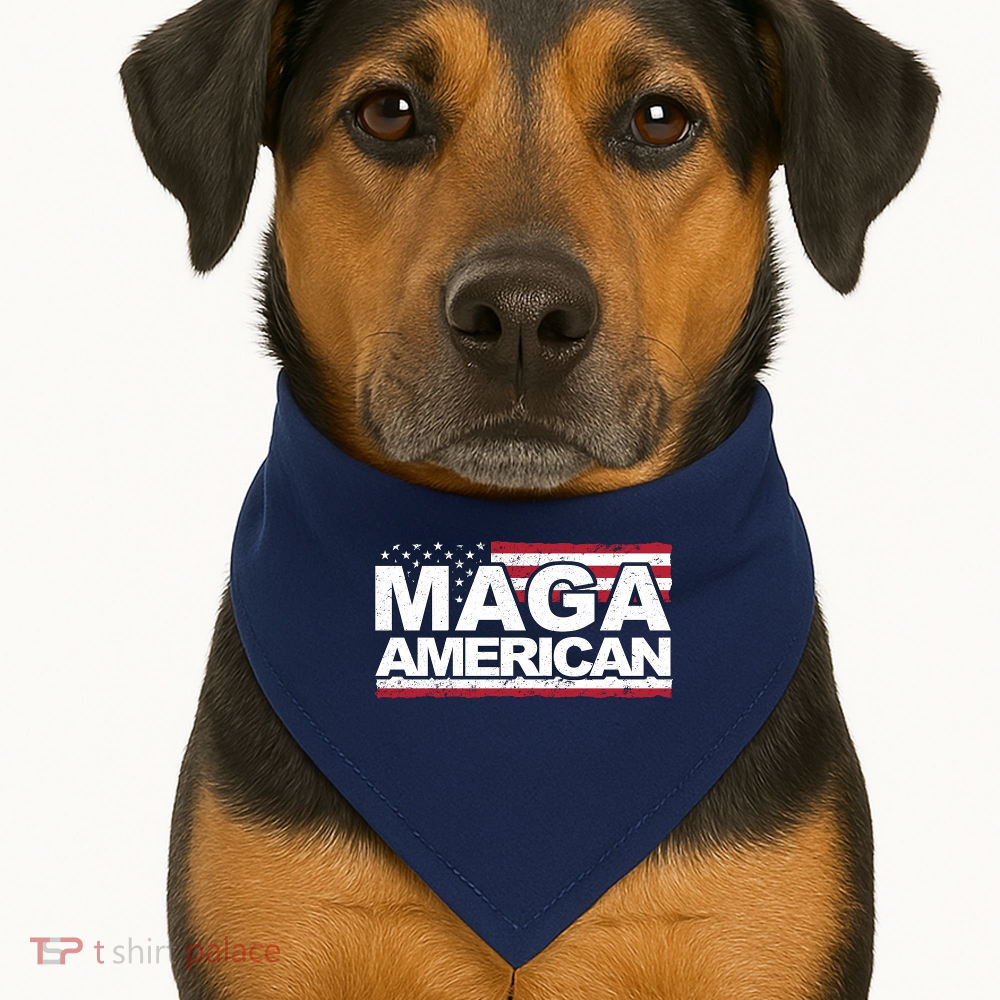 Maga American Pro Trump Flag USA-Made Doggie Bandana