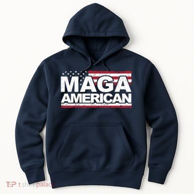 Maga American Pro Trump Flag Hoodie