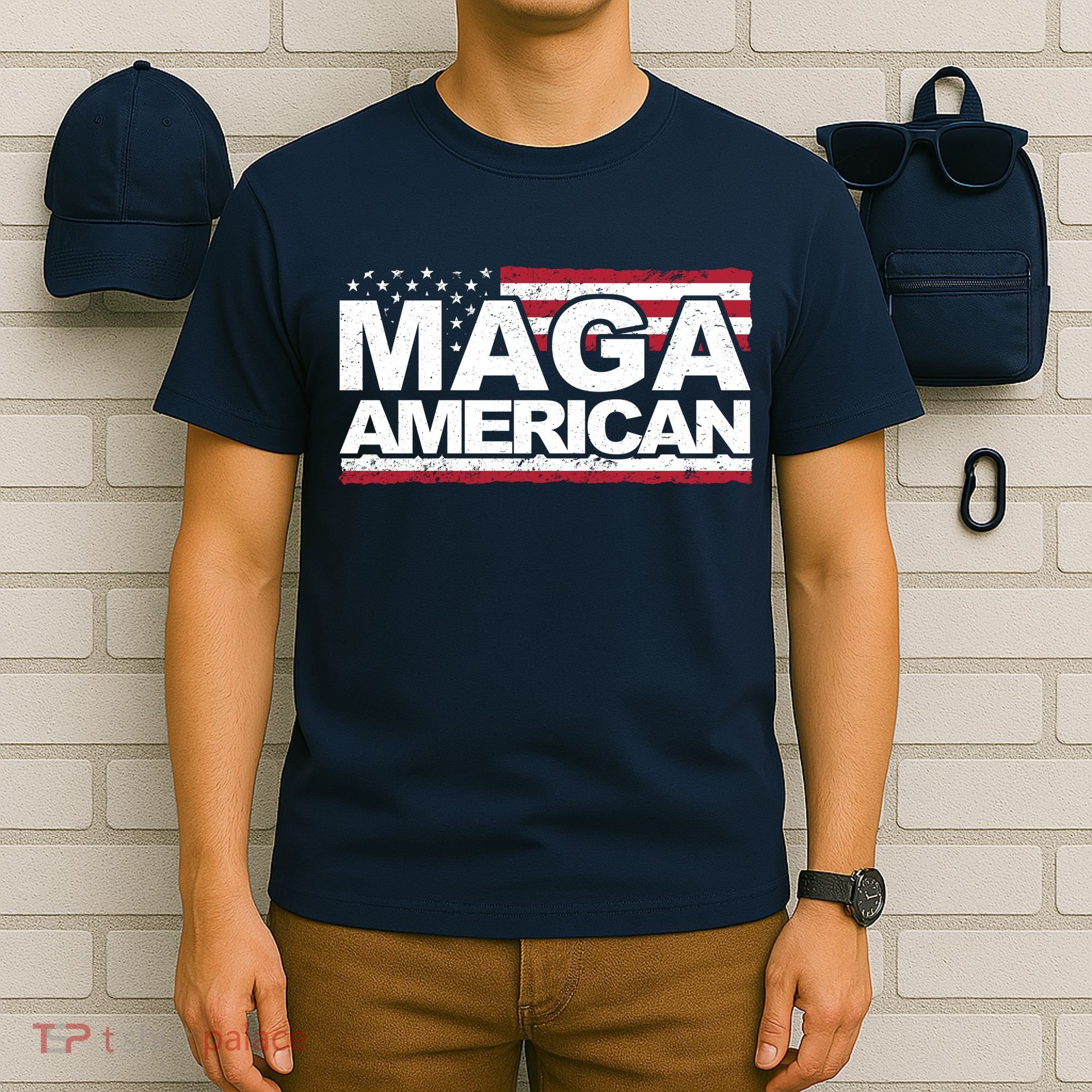 Maga American Pro Trump Flag T-Shirt