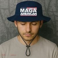 Maga American Pro Trump Flag Bucket Hat thumb 2